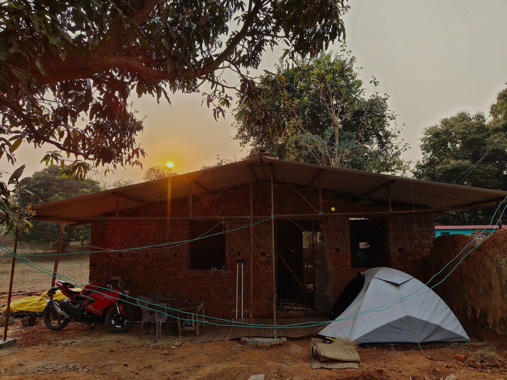 Camp at the Half-Built House